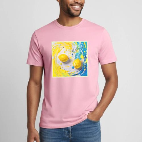 Lemons in a Splash - Heavyweight Unisex T-Shirt by Gildan