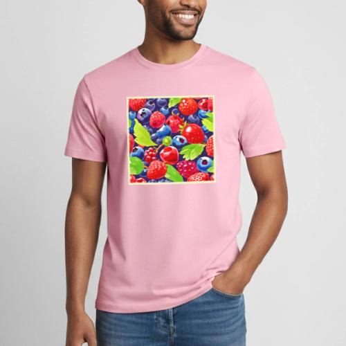 Summer Berry Medley - Heavyweight Unisex T-Shirt by Gildan