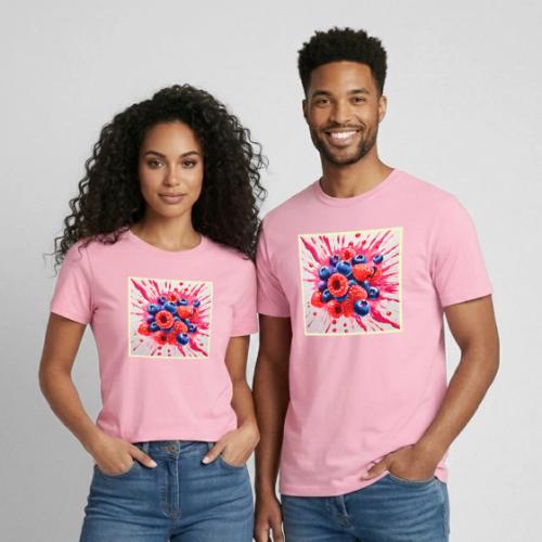 Summer Berry Sensation - Heavyweight Unisex T-Shirt by Gildan