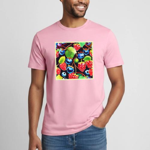 Berryful Delight Art - Heavyweight Unisex T-Shirt by Gildan