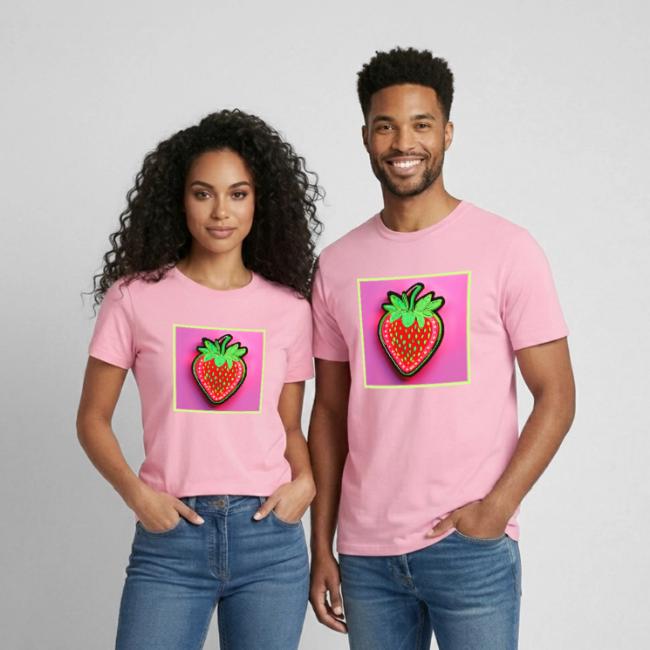 Vibrant Strawberry Neon Sign