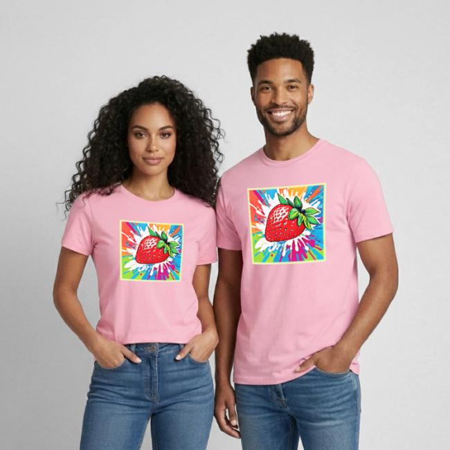 Vibrant Strawberry Artwork