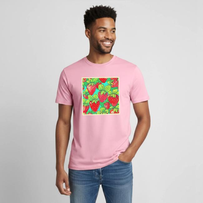 Strawberry Pop Art Pattern