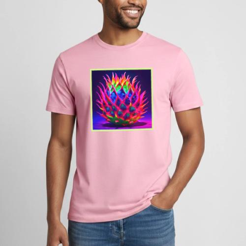 Electric Neon Dragon Fruit - Heavyweight Unisex T-Shirt by Gildan