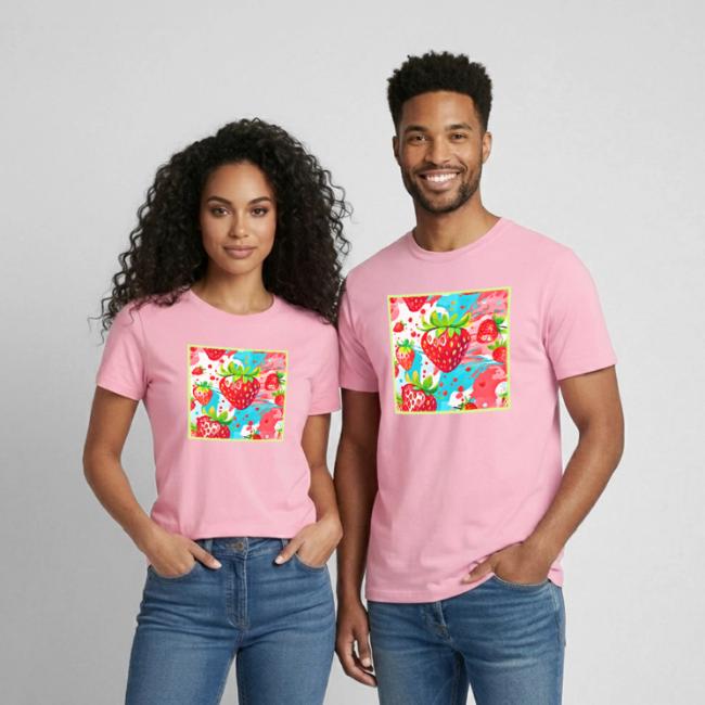 Strawberry Splash Pattern