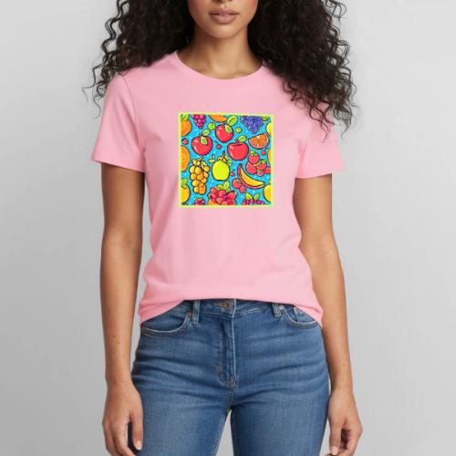 Fruitful Pattern Design - Heavyweight Unisex T-Shirt by Gildan