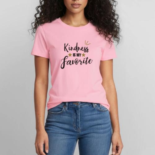 Kindness is my Favorite - Heavyweight Unisex T-Shirt by Gildan