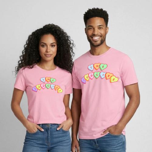 The Judgies Candy Hearts - Heavyweight Unisex T-Shirt by Gildan