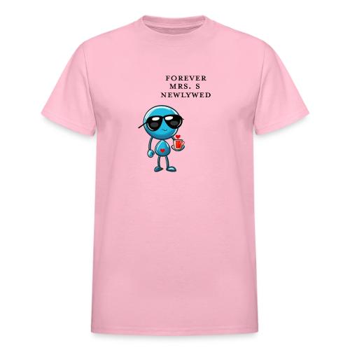 Mrs S Forever Newlywed - Heavyweight Unisex T-Shirt by Gildan