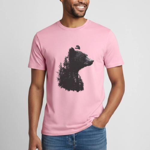 Forest Within the Bear - Heavyweight Unisex T-Shirt by Gildan