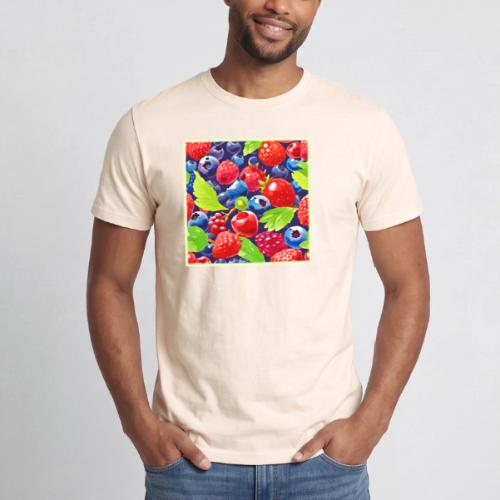 Summer Berry Medley - Heavyweight Unisex T-Shirt by Gildan