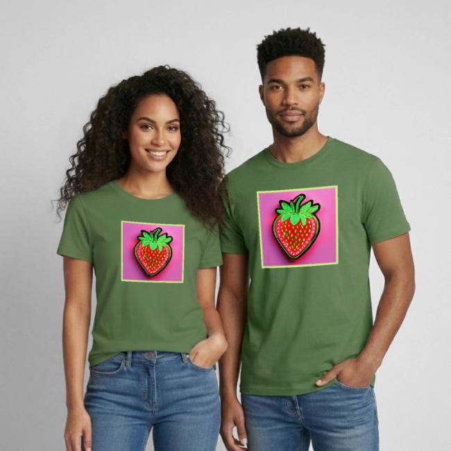 Vibrant Strawberry Neon Sign