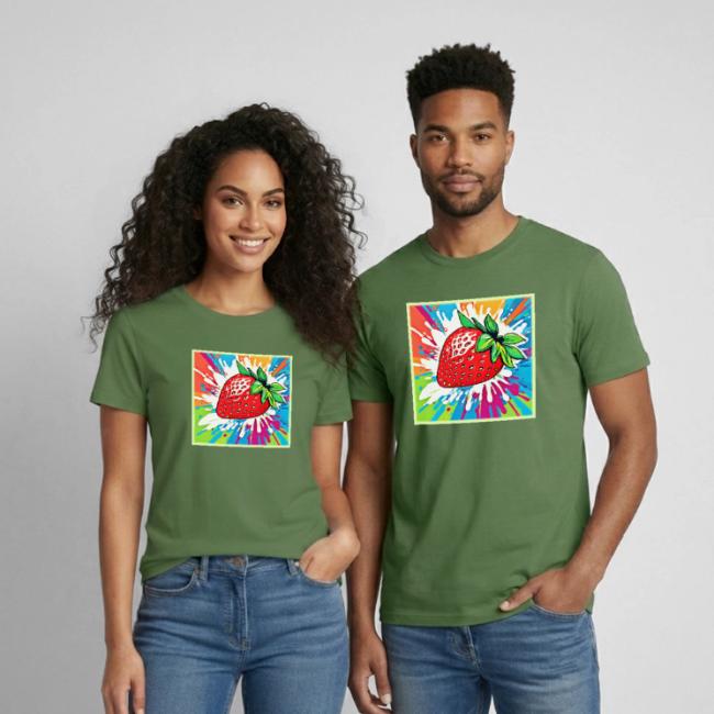 Vibrant Strawberry Artwork