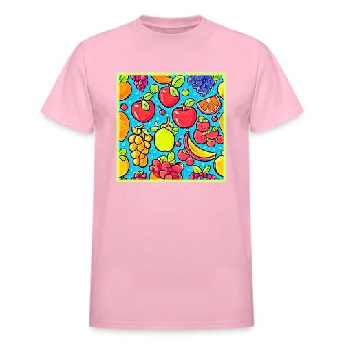 Fruitful Pattern Design - Heavyweight Unisex T-Shirt by Gildan