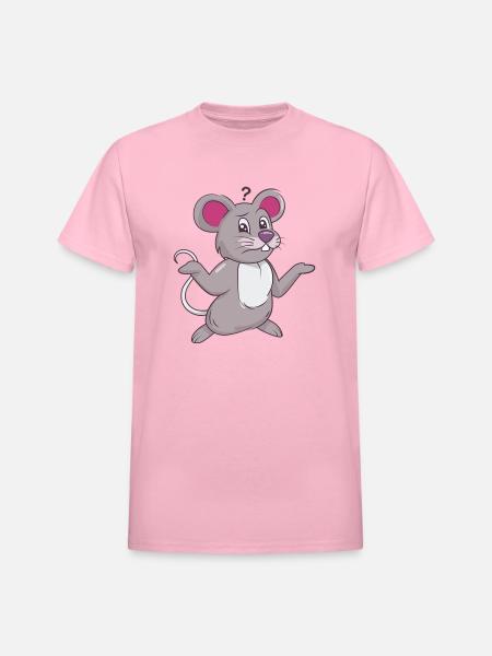 Not So Mouse - Heavyweight Unisex T-Shirt by Gildan - light pink