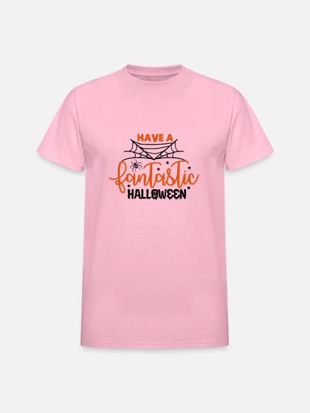 Have A Fantastic Halloween - Heavyweight Unisex T-Shirt by Gildan - light pink