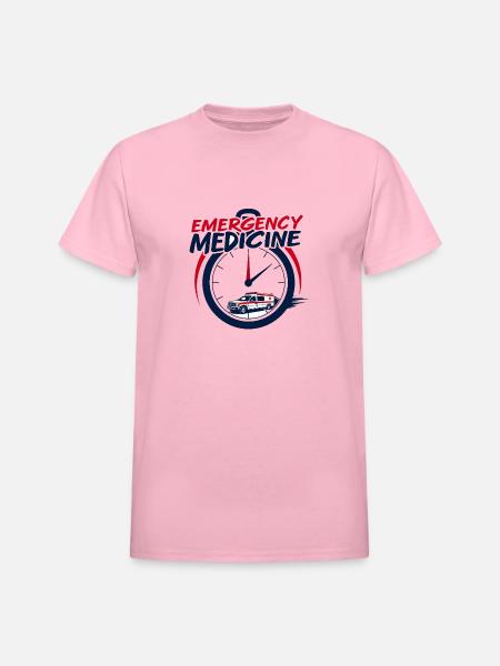 Life Saver Design - Heavyweight Unisex T-Shirt by Gildan - light pink