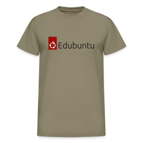 Edubuntu Logo 2023 - Black - Heavyweight Unisex T-Shirt by Gildan