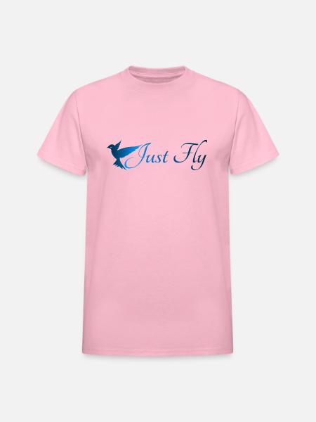 05 Just Fly - Heavyweight Unisex T-Shirt by Gildan - light pink