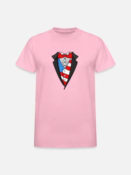 American Suit - Heavyweight Unisex T-Shirt by Gildan - light pink