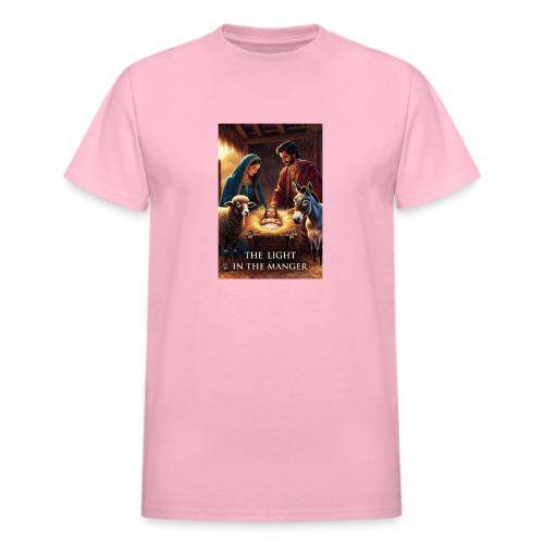 Nativity Manger T-Shirt - Heavyweight Unisex T-Shirt by Gildan