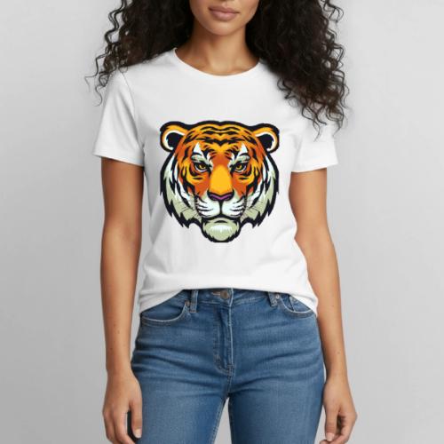 Tiger Fashion Feline Animal, Tiger Willing Success - Heavyweight Unisex T-Shirt by Gildan
