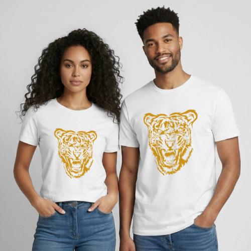 Roar into Adventure: Discover Tiger Souvenirs - Heavyweight Unisex T-Shirt by Gildan