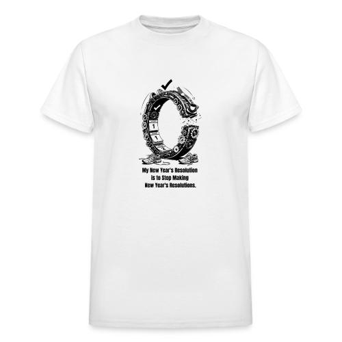 The Resolution Loop - Sarcastic New Year's T-Shirt - Heavyweight Unisex T-Shirt by Gildan