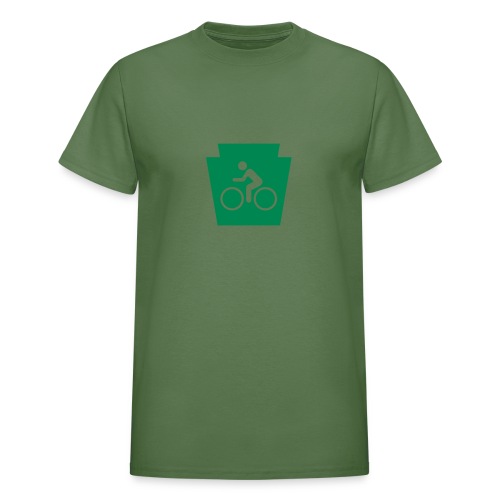 PA Keystone w/Bike (bicycle) - Gildan Ultra Cotton Adult T-Shirt