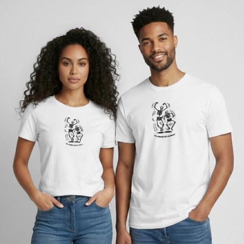 'Til Dance Do Us Part - Black Ink - Heavyweight Unisex T-Shirt by Gildan