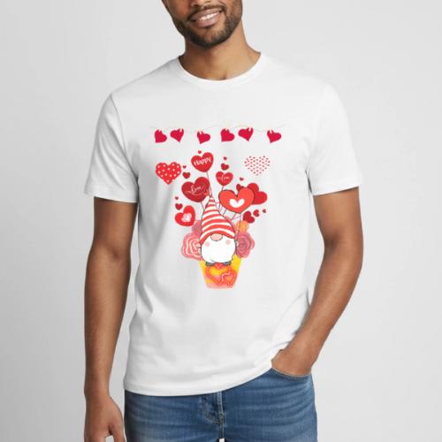 Design wrapped in love hearts, vibrating in love. - Heavyweight Unisex T-Shirt by Gildan