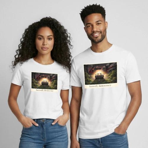 Farewell, Democracy - Heavyweight Unisex T-Shirt by Gildan