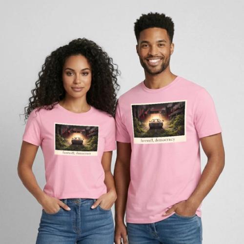 Farewell, Democracy - Heavyweight Unisex T-Shirt by Gildan
