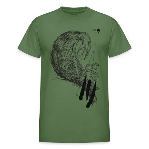 Crow Illustration - Gildan Ultra Cotton Adult T-Shirt