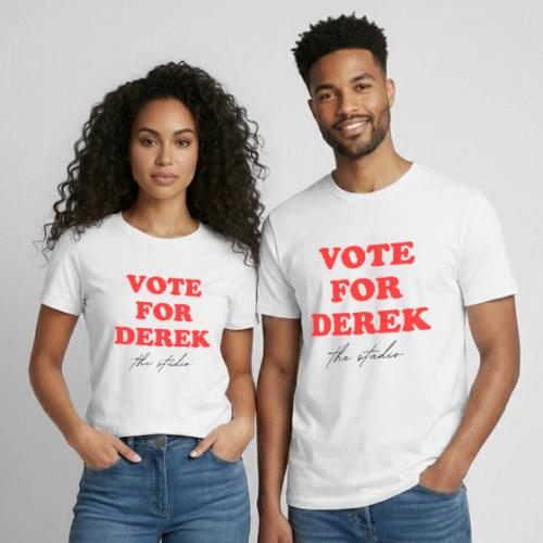 VOTE FOR DEREK - Heavyweight Unisex T-Shirt by Gildan