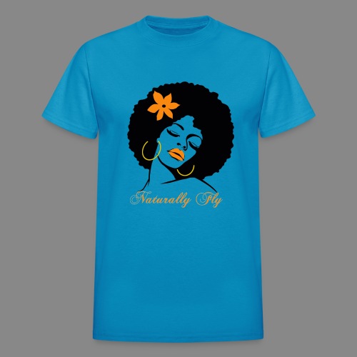 Naturally Fly Afro Diva - Gildan Ultra Cotton Adult T-Shirt