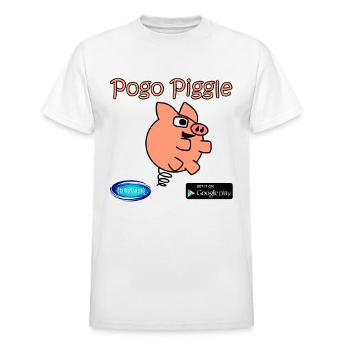 Pogo Piggle - Heavyweight Unisex T-Shirt by Gildan