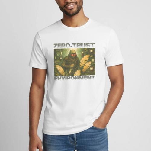 ZERO-TRUST (Black Lettering) - Heavyweight Unisex T-Shirt by Gildan