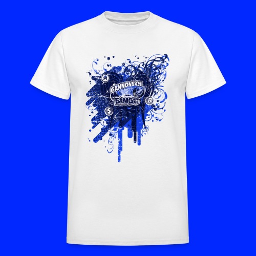 Vintage Cannonball Bingo Drip Blue - Gildan Ultra Cotton Adult T-Shirt