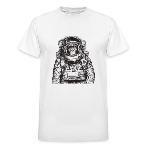 Monkey Astronaut - Gildan Ultra Cotton Adult T-Shirt
