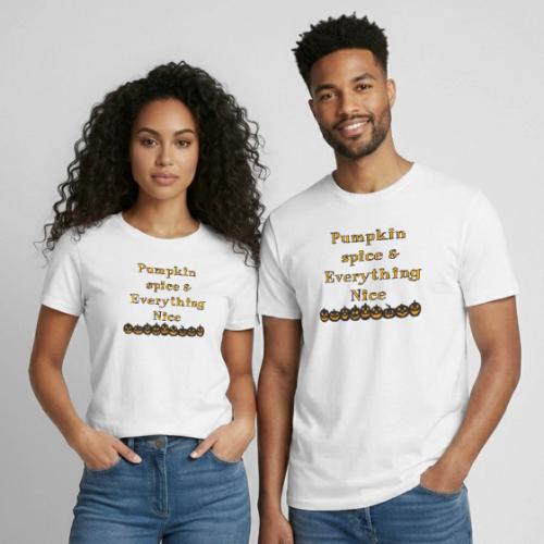 Pumpkin spice& everything nice - Heavyweight Unisex T-Shirt by Gildan