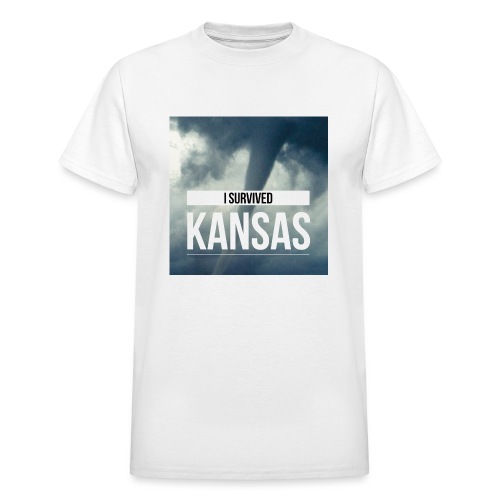 I survived Kansas - Gildan Ultra Cotton Adult T-Shirt