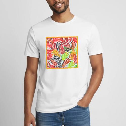 Chic Leaves Artistic Spectrum - Heavyweight Unisex T-Shirt by Gildan