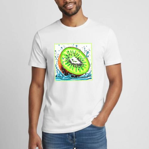 Kiwi Splash of Freshness - Heavyweight Unisex T-Shirt by Gildan