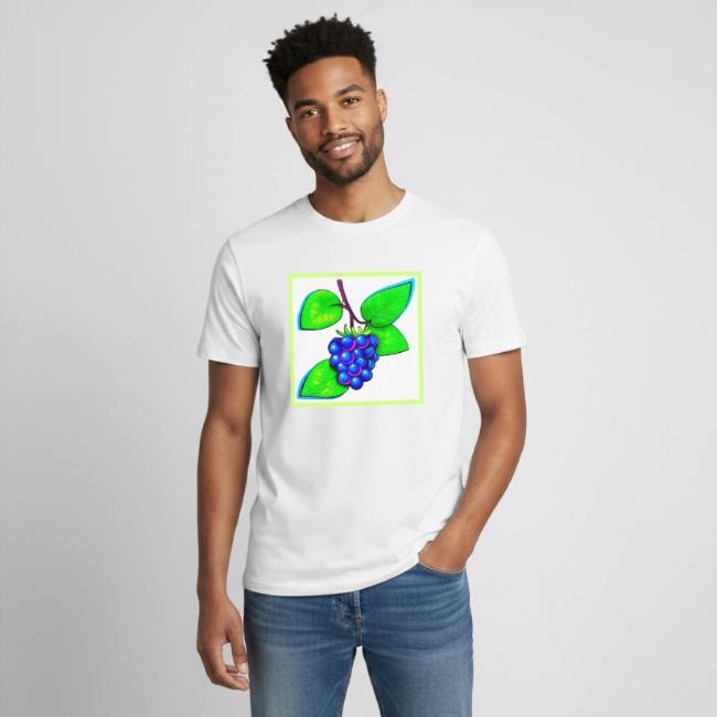 Vibrant Blueberry Pop Art