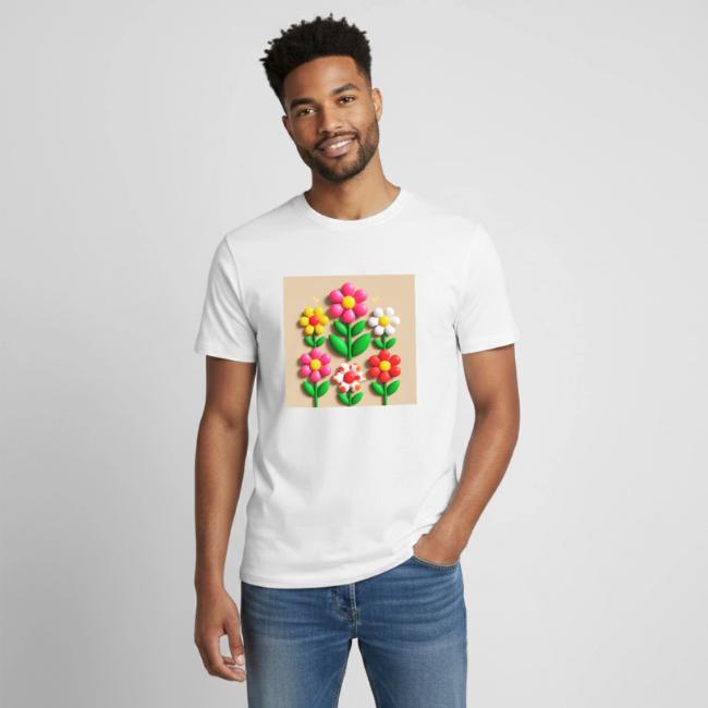 3D Flowers and Butterflies in Amber, Floral Design