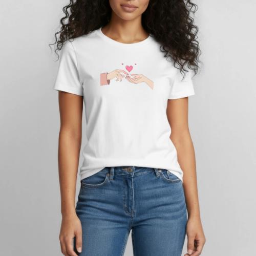 Valentine’s Touch - Heavyweight Unisex T-Shirt by Gildan