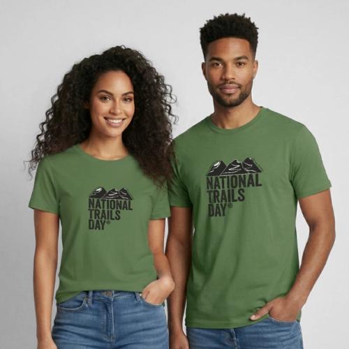 National Trails Day - Heavyweight Unisex T-Shirt by Gildan