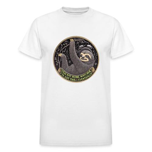 Sloth Home Watcher T Shirt - Heavyweight Unisex T-Shirt by Gildan