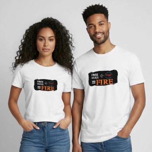 Free Hugs+ Parents Supporting Education - Heavyweight Unisex T-Shirt by Gildan
